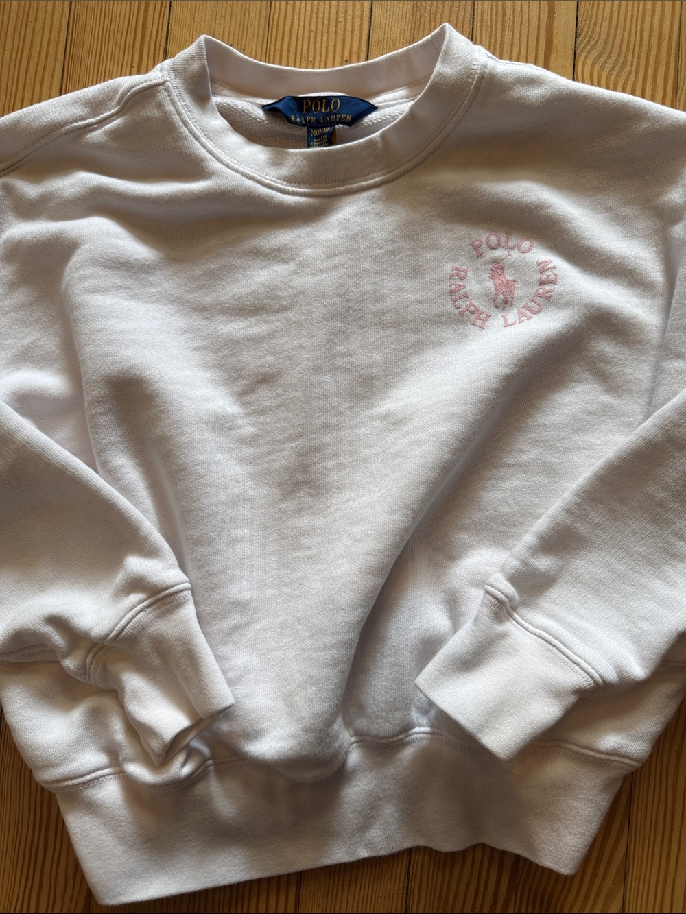 Girls Polo Ralph Lauren Logo sweatshirt light pink 8-10